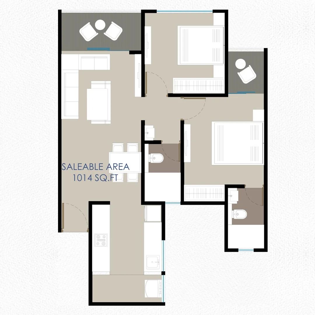 Codename Grandeur Punawale 1 BHK